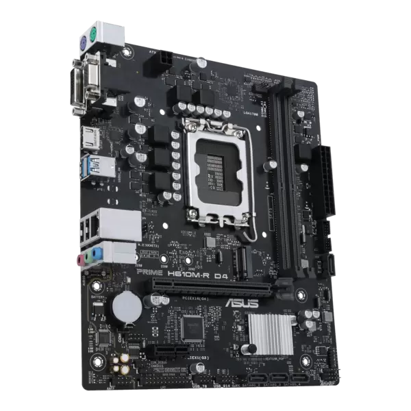 M/B LGA1700: ASUS PRIME H610M-R D4-SI (2*DDR4 max 3200МГц, 1*PCIEx16+1*PCIEx1, DVI/HDMI/D-SUB, M.2, GLan) купить по самой низкой цене