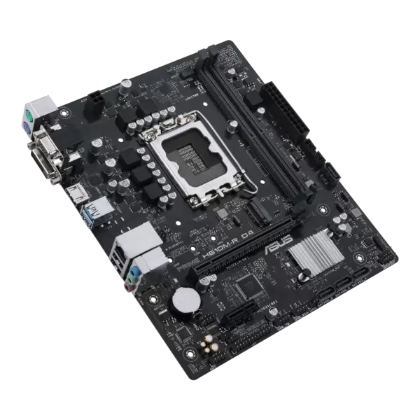 M/B LGA1700: ASUS PRIME H610M-R D4-SI (2*DDR4 max 3200МГц, 1*PCIEx16+1*PCIEx1, DVI/HDMI/D-SUB, M.2, GLan) купить по самой низкой цене