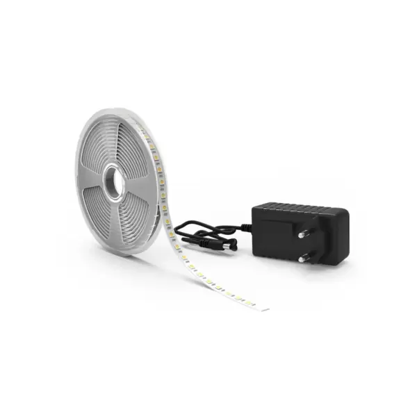 Лента светодиодная Gauss Basic (BT044) LED 5050/60 12V 10W/m 700lm/m 3000K 10mm IP20 5m + БП купить по самой низкой цене