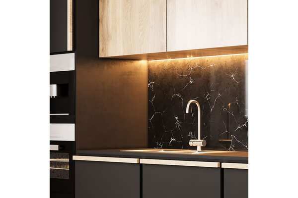 Лента светодиодная Gauss Basic (BT085) LED 2835/120 12V 14,4W/m 1400lm/m 3000K 8mm IP20 5m + БП купить по самой низкой цене