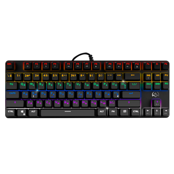 Клавиатура SVEN KB-G9150 игровая, USB, black, RGB подсветка с регулир. яркости, металлическая панель купить по самой низкой цене