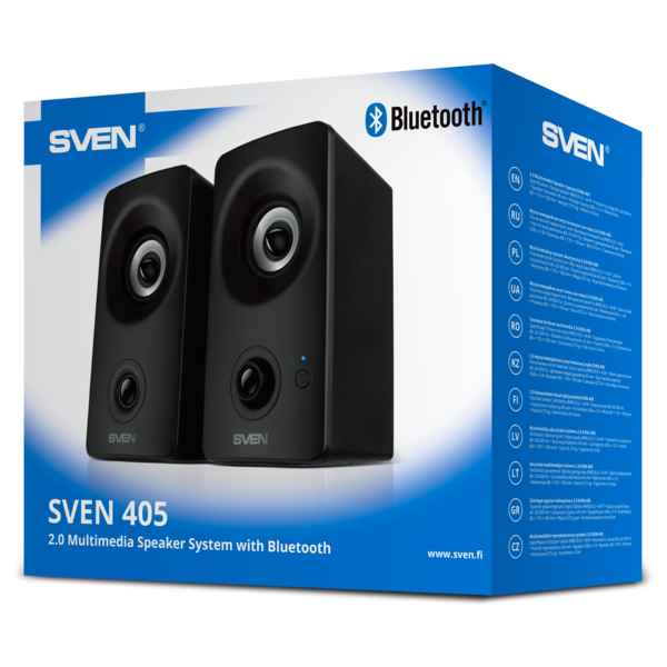 Акустика SVEN 405 (8W, Bluetooth / AUX, 80-20000Гц, питание по USB) black купить по самой низкой цене