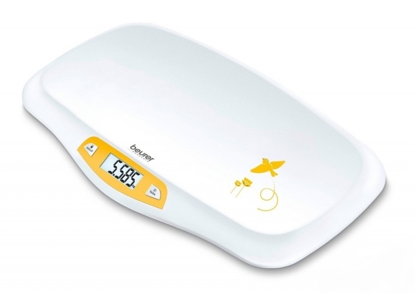 Весы для новорожденных BEURER BY 80 (max 20кг, точность +/- 5гр, электронные, тарокомпенсация, чаша: пластк) купить по самой низкой цене