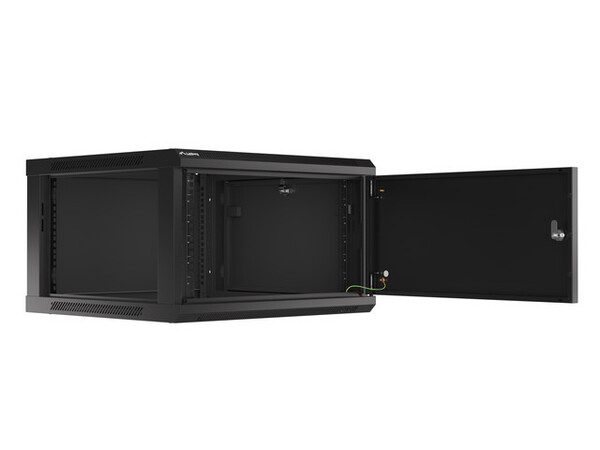 Шкаф настен.коммутацион. LANBERG WF01-6606-00B  19', 6U 600x600x379mm, black, металлическая дверь купить по самой низкой цене