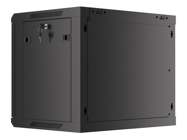 Шкаф настен.коммутацион. LANBERG WF01-6409-00B  19", 9U 600x450x512.35mm, black, металлическая дверь купить по самой низкой цене
