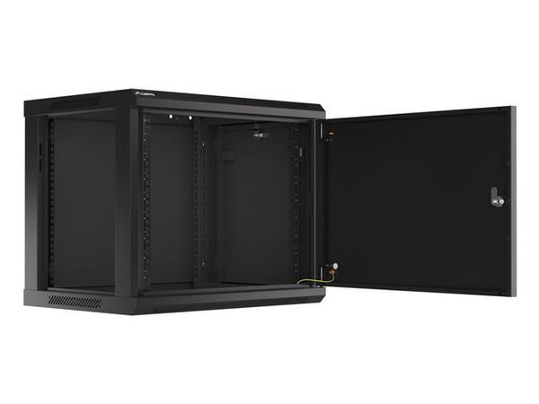 Шкаф настен.коммутацион. LANBERG WF01-6409-00B  19", 9U 600x450x512.35mm, black, металлическая дверь купить по самой низкой цене