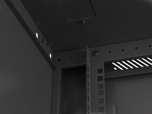 Шкаф настен.коммутацион. LANBERG WF01-6409-00B  19", 9U 600x450x512.35mm, black, металлическая дверь купить по самой низкой цене