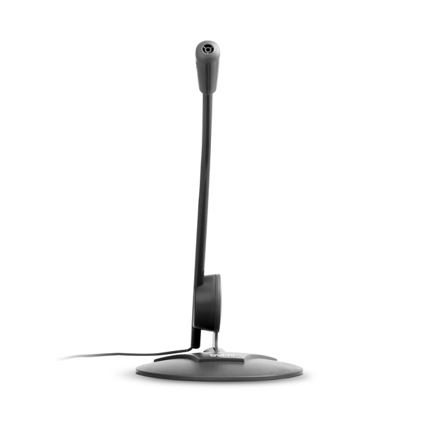 Микрофон SVEN MK-205 (1.8м.,подставка, серый, 50-16000Гц, чувств. -60±3дБ, мини-джек 3.5мм (3 pin)) купить по самой низкой цене