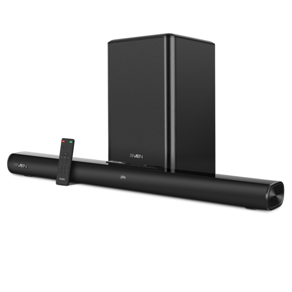 СаундбарSVEN (SB-2200D) 2.1 (2x60Вт+180Вт, AUX, HDMI ARC, SPDIF, USB, Bluetooth, Д/У, LED дисплей) Black купить по самой низкой цене