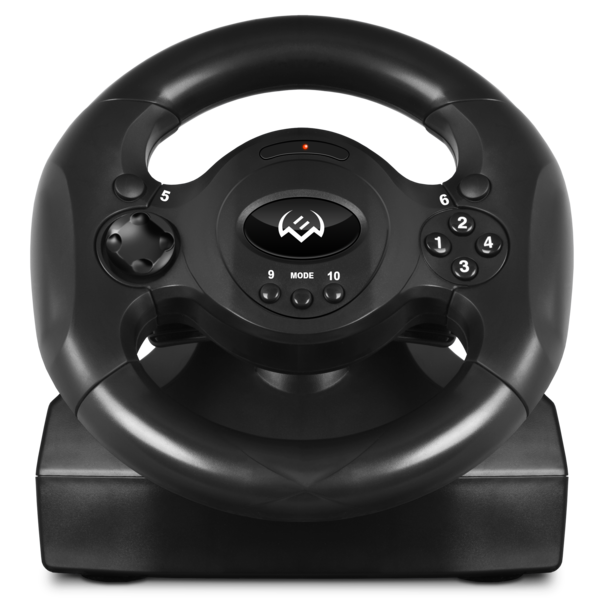 Руль SVEN GC-W300 (9' Рул.колесо+2 педали, USB, виброотдача, 2оси/8позиц/10кнопок) black/red купить по самой низкой цене