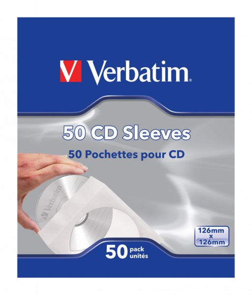 Конверт бумажный для CD/DVD на 1 диск Verbatim (49992)     (50шт/уп.) купить по самой низкой цене