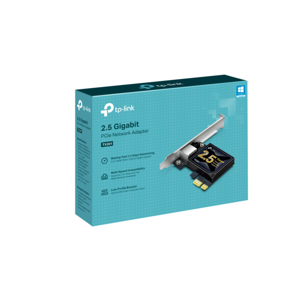 Карта сетевая TP-Link (TX201) PCI Express2.1, 2.5Гбит/с, RJ45 купить по самой низкой цене