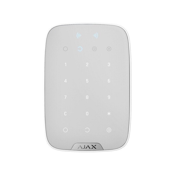 Беспроводная клавиатура с поддерж. бесконтактн. карт и брелоков Ajax Keypad Plus (8EU) white купить по самой низкой цене