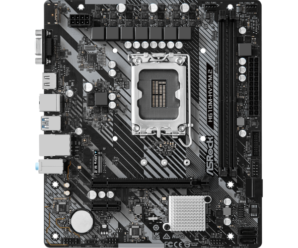 M/B S-1700: ASROCK H610M-HVS/M.2 R2.0 (2DDR4 3200MHz, 1*PCIEx16+1*PCIEx1, M.2, HDMI/DSub, GLan, mATX) купить по самой низкой цене