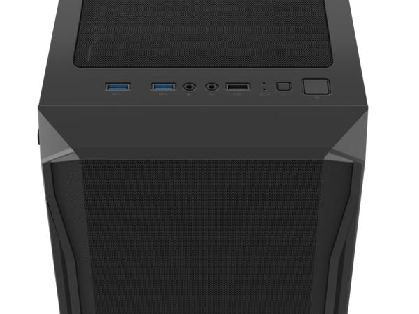 Корпус MidiTower ATX FURY SHOBO SH4 RGB, BLACK, без БП (NFO-2153) купить по самой низкой цене