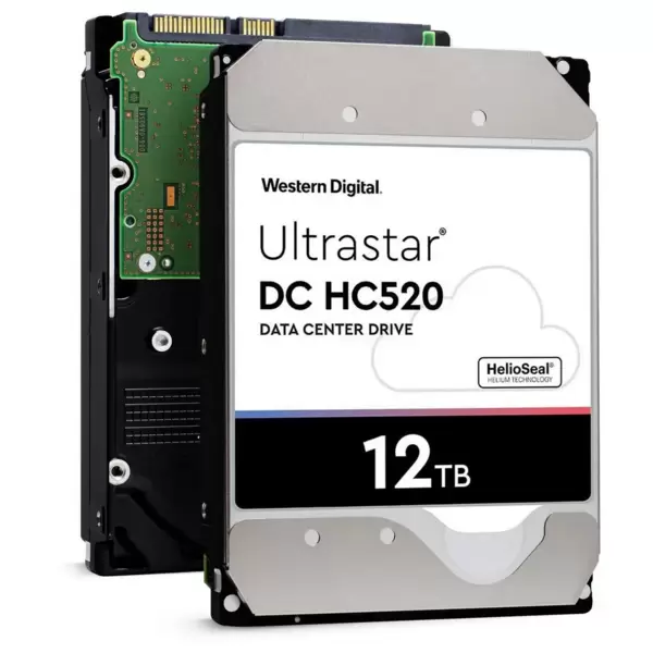 HDD SATA3 12TB Western Digital (0F30146) WD Ultrastar DC HC520 (256Mb,7200rpm) купить по самой низкой цене