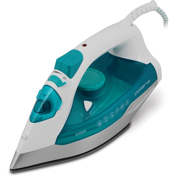 Утюг Polaris PIR 2442AK(2400Вт,подош.PRO5 Ceramic,верт.отпар) turquois Уценка! купить по самой низкой цене