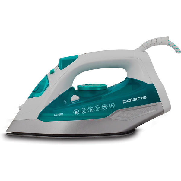 Утюг Polaris PIR 2442AK(2400Вт,подош.PRO5 Ceramic,верт.отпар) turquois Уценка! купить по самой низкой цене