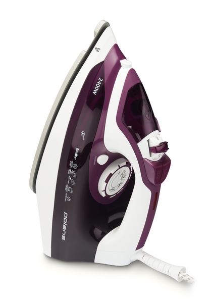 Утюг Polaris PIR 2468AK (2400Вт,подошва-керам,верт.отп) fuchsia/white Уценка! купить по самой низкой цене