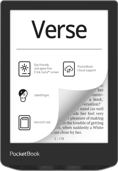 Электронная книга PocketBook 629 Verse Mist Grey 6' 758*1024 212ppi/8Gb/E-Ink Carta/mSD (PB629-M-WW) купить по самой низкой цене