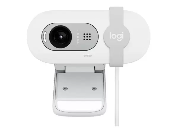 WEB-камера Logitech BRIO 100 WHITE (960-001617) 2Mp, 1080p/30fps (1920x1080pix) USB,  fixed focus, микрофон купить по самой низкой цене