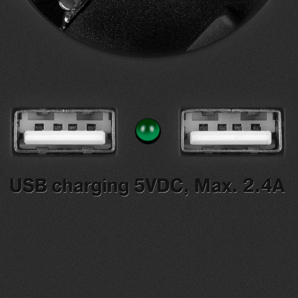 Фильтр SVEN SF-05LU (1,8м, Black, роз.-5*СЕЕ 7/4 + 2*USB max 2.4A(12Вт), нагрузка max 2200Вт) защ.шторки купить по самой низкой цене