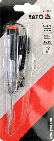 Индикатор тестер автомобильный YATO (YT-2865) 6-24V купить по самой низкой цене