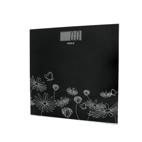 Весы напольные VIVAX PS-156B  (электронные, платформа стекло, 150/0.1кг) Black купить по самой низкой цене