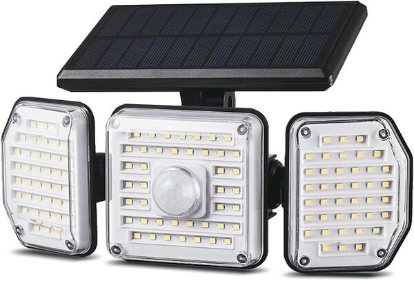 Лампа светодиодная Maclean (MCE615) с датчиком движения, 4000k, 4Вт, 320лм, с солнечн.панелью и аккум-ом купить по самой низкой цене