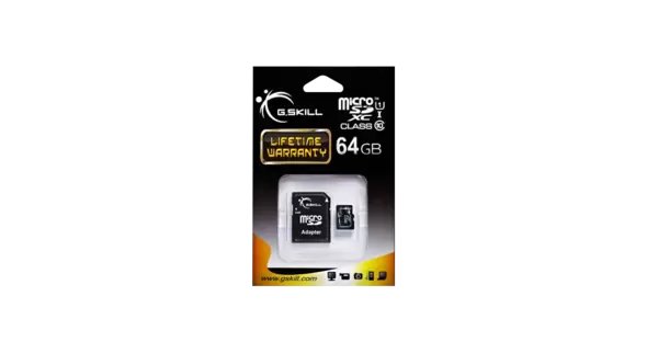 microSDHC FLASH CARD 64Gb G.SKILL, Class 10 UHS-I + Adapter (FF-TSDXC64GA-U1) купить по самой низкой цене