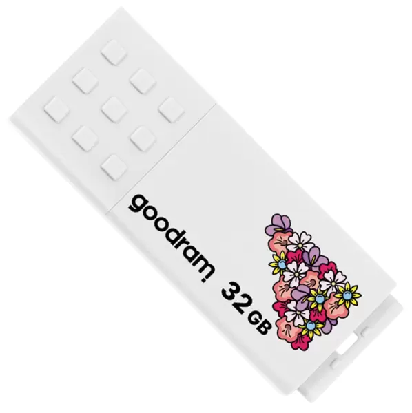 USB 2.0 FLASH DRIVE 32Gb GOODRAM Pendrive UME2 (UME2-0320W0R11-SP) Spring White купить по самой низкой цене