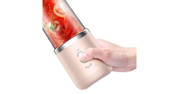 Блендер Deerma Fruit Cup DEM-NU05 Pink (ручной, 140W, питание от аккумул, основн.чаша 0.4л, дорожная бутылка) купить по самой низкой цене