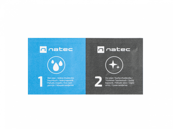 Салфетки NATEC RACCOON (NSC-1797) 50 сух.+50 влажн. для чистки оборудования купить по самой низкой цене