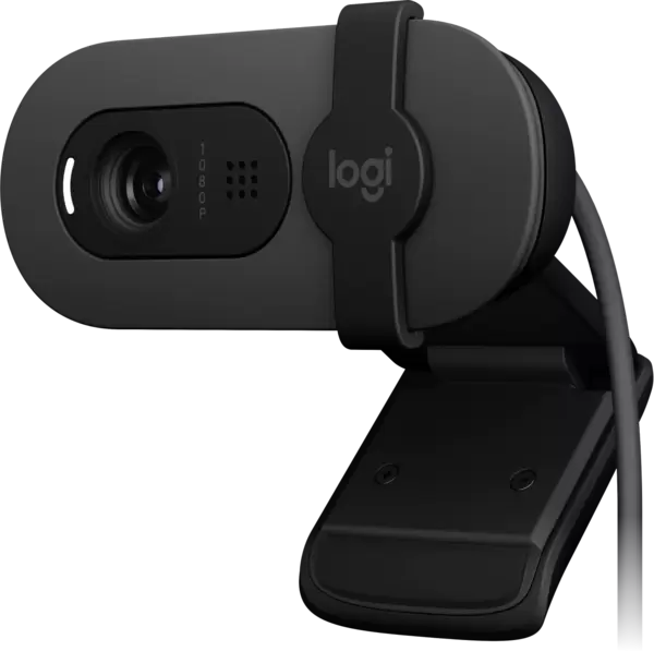 WEB-камера Logitech BRIO 100 GRAPHITE (960-001585) 2Mp, 1080p/30fps (1920x1080pix) USB,  fixed focus, микрофон купить по самой низкой цене