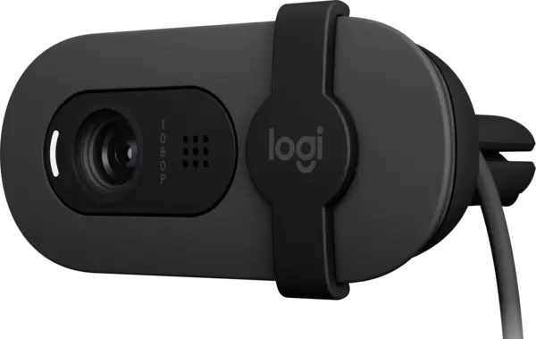 WEB-камера Logitech BRIO 100 GRAPHITE (960-001585) 2Mp, 1080p/30fps (1920x1080pix) USB,  fixed focus, микрофон купить по самой низкой цене