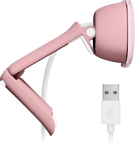 WEB-камера Logitech BRIO 100 ROSE (960-001623) 2Mp, 1080p/30fps (1920x1080pix) USB,  fixed focus, микрофон купить по самой низкой цене