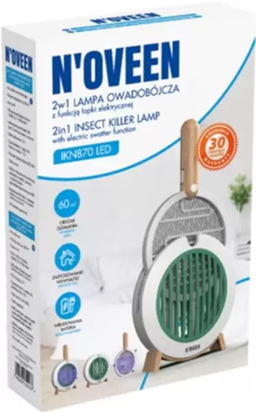 Лампа противомоскит. NOVEEN Insect killer lamp IKN 870 LED (NOVEENIKN870LED) купить по самой низкой цене