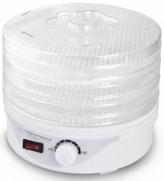 Сушилка для овощей и фруктов Esperanza (EKD003) (250Вт, 4 поддона, термостат) купить по самой низкой цене