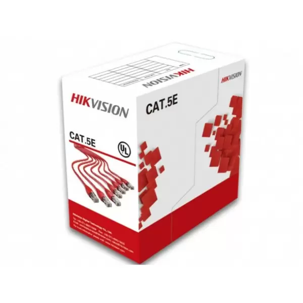 Кабель ETHERNET UTP 4P CAT5e Hikvision (DS-1LN5EUEC0), 1 метр, медь, Grey купить по самой низкой цене