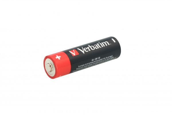 Элемент питания AA (LR6) 1.5V  Verbatim ALKALINE (49877) 1 шт. купить по самой низкой цене