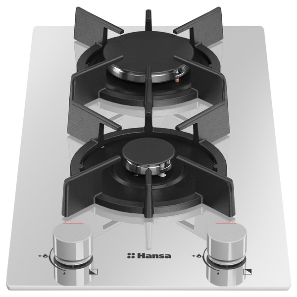 Панель варочная газовая Hansa BHKW330500  2 конф, газ-контроль, автоподжиг, поверхн. закаленное стекло, White купить по самой низкой цене
