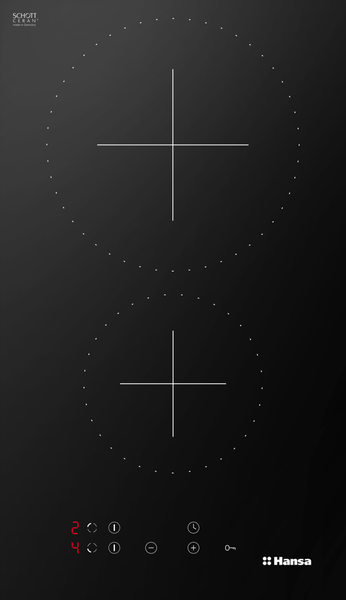 Панель варочная электрич. Hansa BHC36177 2 конф, стеклокерам black купить по самой низкой цене