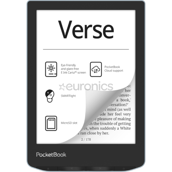 Электронная книга PocketBook 629 Verse Bright Blue 6' 758*1024 212ppi/8Gb/E-Ink Carta/mSD (PB629-2-WW) купить по самой низкой цене