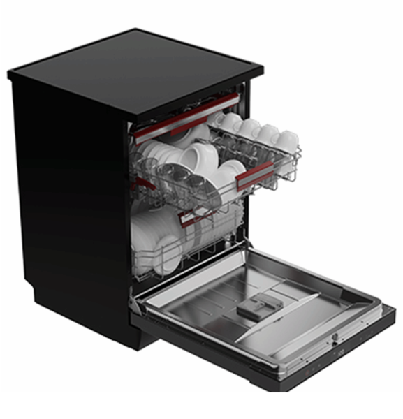 Посудомоечная машина Toshiba (DW-15F3EE(BS)-PL) полноразм., отд. стоящая, 8 пр., 15 комп. Black купить по самой низкой цене