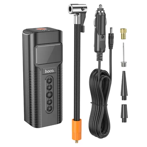 Компрессор (насос) автомобильный Hoco PH55 Roys smart (Black) 12В, макс 2.5бар купить по самой низкой цене