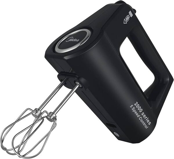 Миксер Midea HM0293 (ручной, 400Вт, 5 скор) BLACK купить по самой низкой цене