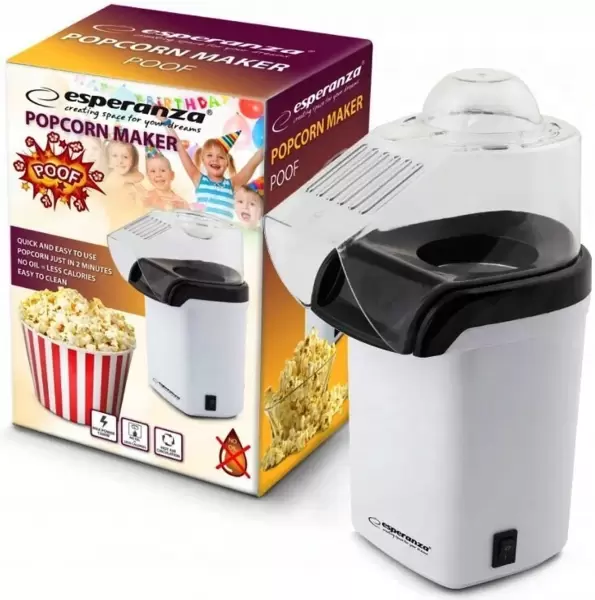 Аппарат для приготовления попкорна Esperanza Poof EKP005W (White) купить по самой низкой цене