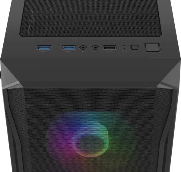 Корпус MidiTower ATX FURY SHOBO SH4F RGB, BLACK, без БП (NFO-2154) купить по самой низкой цене