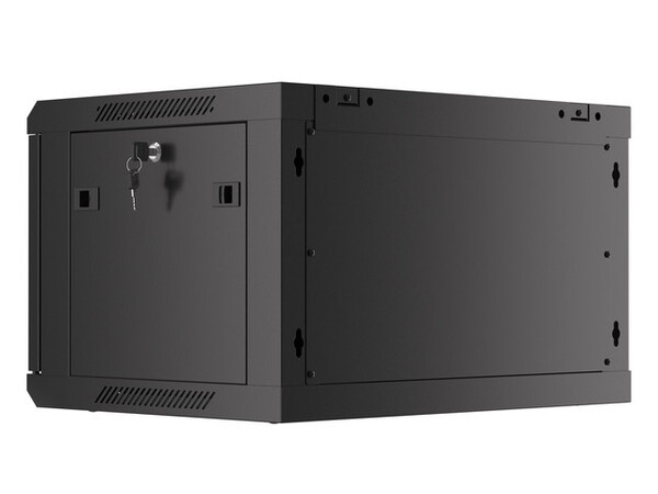 Шкаф настен.коммутацион. LANBERG WF01-6406-00B 19", 6U 600x450x379mm,металлическая  дверь, BLACK купить по самой низкой цене