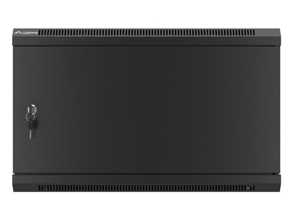 Шкаф настен.коммутацион. LANBERG WF01-6406-00B 19", 6U 600x450x379mm,металлическая  дверь, BLACK купить по самой низкой цене